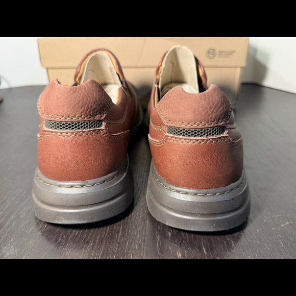 Clarks Un Brawley Step Mahogany Leather Slip On Casual Shoes Mens 12M main image 9